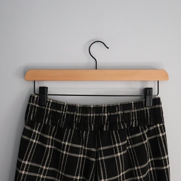 Liverpool Mabel Plaid XS Black Cropped Wide Leg Pull On Office Pants - Picture 7 of 13